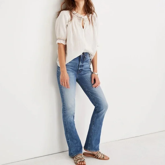 Madewell Skinny Flare Jeans in Kenwick Wash